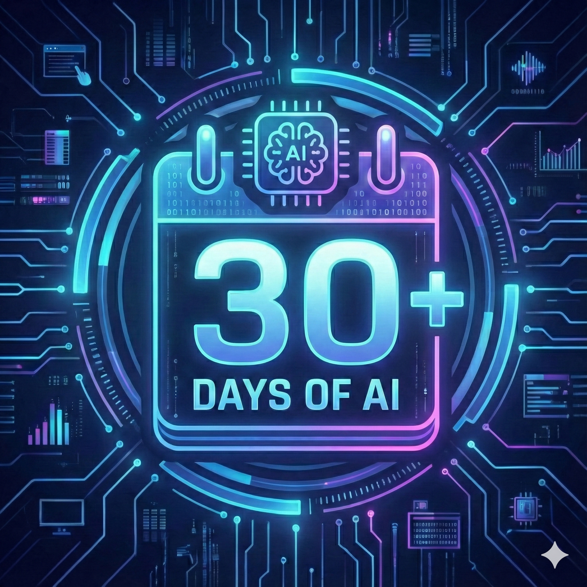 30 Days of AI - Futuristic Calendar